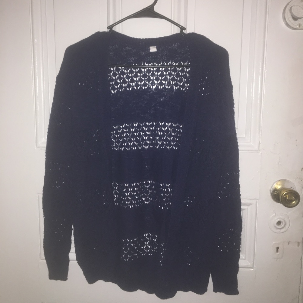 Navy blue cardigan